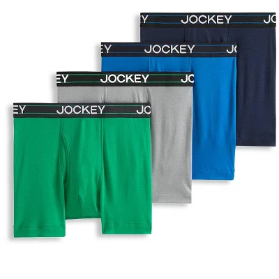 Jockey Men's Lightweight Cotton Blend 5" Boxer Brief - 4 Pack 7 Jockey Men's Lightweight Cotton Blend 5" Boxer Brief - 4 Pack - Image 5