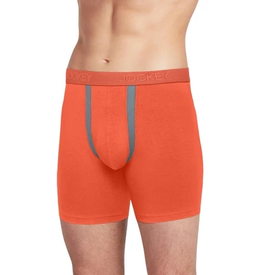 Jockey Men's Chafe Proof Pouch Cotton Stretch 6" Boxer Brief 16 Jockey Men's Chafe Proof Pouch Cotton Stretch 6" Boxer Brief - Image 14