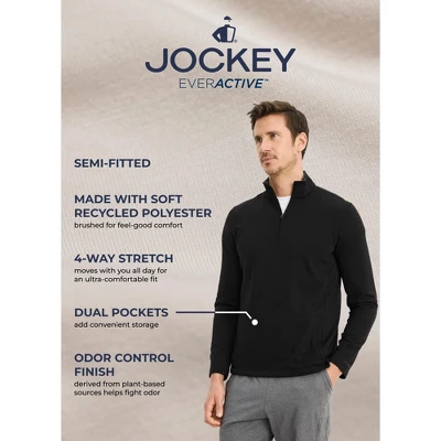 Jockey Men's EVERACTIVE 1/4 Zip Pullover 3 Jockey Men's EVERACTIVE 1/4 Zip Pullover - Image 2
