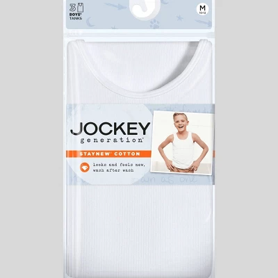 Jockey Generation™ Boys' 3pk Tank - White 4 Jockey Generation™ Boys' 3pk Tank - White - Image 2