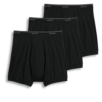 Jockey Mens Classic Boxer Brief 3 Pack Underwear Boxer Briefs 100% Cotton 4 Jockey Mens Classic Boxer Brief 3 Pack Underwear Boxer Briefs 100% Cotton - Image 2