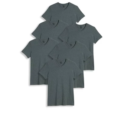 Jockey Men's Slim Fit Cotton Stretch V-Neck T-Shirt - 6 Pack 6 Jockey Men's Slim Fit Cotton Stretch V-Neck T-Shirt - 6 Pack - Image 4
