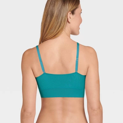 Jockey Generation™ Women's Recycled Seamfree Ribbed Plunge Bralette 3 Jockey Generation™ Women's Recycled Seamfree Ribbed Plunge Bralette