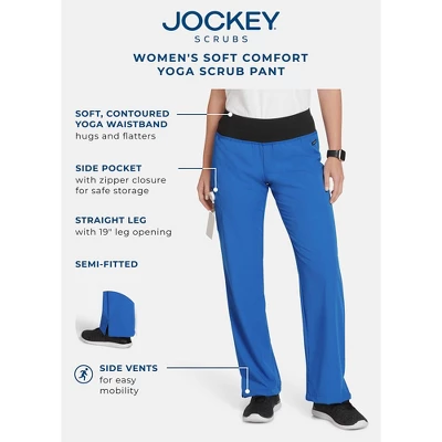 Jockey Women's Soft Comfort Yoga Scrub Pant 4 Jockey Women's Soft Comfort Yoga Scrub Pant - Image 2