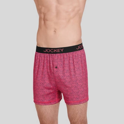 Jockey Generation™ Men's Microfiber Boxers 3pk - Gray/Navy Blue/Red 3 Jockey Generation™ Men's Microfiber Boxers 3pk - Gray/Navy Blue/Red - Image 2