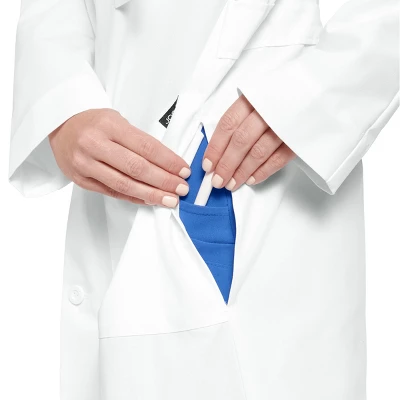 Jockey Women's 34" Unisex Scrub Lab Coat 5 Jockey Women's 34" Unisex Scrub Lab Coat - Image 4