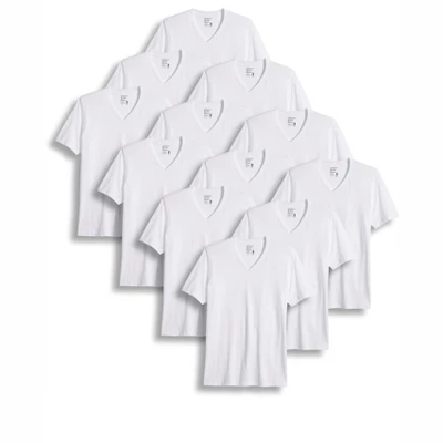 Jockey Men's Big & Tall Classic V-Neck T-Shirt - 12 Pack 5 Jockey Men's Big & Tall Classic V-Neck T-Shirt - 12 Pack - Image 3