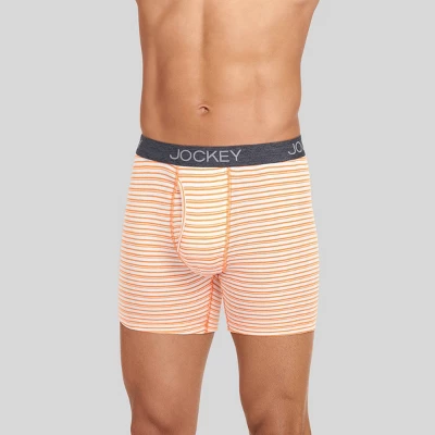 Jockey Generation™ Men's Boxer Briefs 3pk - Blue/Orange/Gray 4 Jockey Generation™ Men's Boxer Briefs 3pk - Blue/Orange/Gray - Image 2