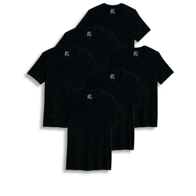 Jockey Men's Big & Tall Classic V-Neck T-Shirt - 6 Pack 6 Jockey Men's Big & Tall Classic V-Neck T-Shirt - 6 Pack - Image 4