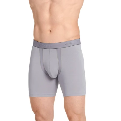 Jockey Men's Chafe Proof Pouch Cotton Stretch 6" Boxer Brief 8 Jockey Men's Chafe Proof Pouch Cotton Stretch 6" Boxer Brief - Image 6