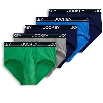 Jockey Men's Lightweight Cotton Blend Brief - 5 Pack 7 Jockey Men's Lightweight Cotton Blend Brief - 5 Pack - Image 5