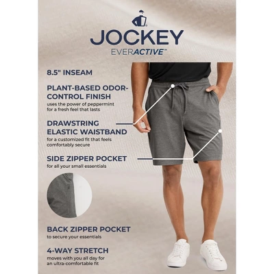 Jockey Men's EVERACTIVE 8.5" Knit Short 4 Jockey Men's EVERACTIVE 8.5" Knit Short - Image 2