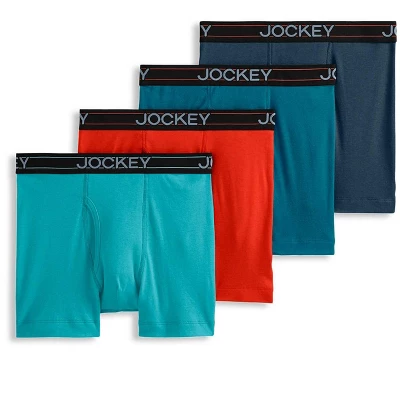 Jockey Men's Lightweight Cotton Blend 5" Boxer Brief - 4 Pack 8 Jockey Men's Lightweight Cotton Blend 5" Boxer Brief - 4 Pack - Image 6