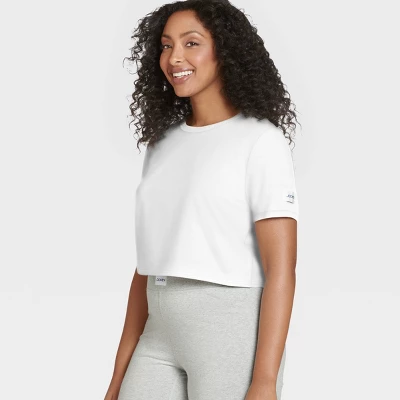 Jockey Generation™ Women's Organic Cotton Stretch Cropped T-Shirt - White 6 Jockey Generation™ Women's Organic Cotton Stretch Cropped T-Shirt - White - Image 4