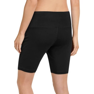 Jockey Women's High Rise Cotton Stretch 10" Bike Short 3 Jockey Women's High Rise Cotton Stretch 10" Bike Short