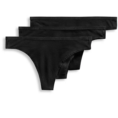 Jockey Women's Organic Cotton Stretch Logo Thong - 3 Pack 7 Jockey Women's Organic Cotton Stretch Logo Thong - 3 Pack - Image 5