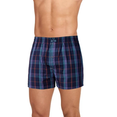 Jockey Men's Cotton Blend Woven Check 5" Boxer 4 Jockey Men's Cotton Blend Woven Check 5" Boxer - Image 2