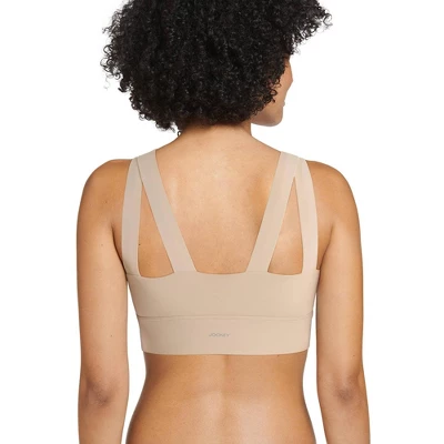 Jockey Women's Mid Impact High Neck Sports Bra 3 Jockey Women's Mid Impact High Neck Sports Bra