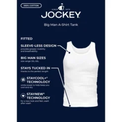 Jockey Men's 100% Cotton Big Man A-Shirt Tank - 3 Pack 7 Jockey Men's 100% Cotton Big Man A-Shirt Tank - 3 Pack -Jockey Store GUEST 5fe3e912 97e0 47fd a1ef 009a2f957a90