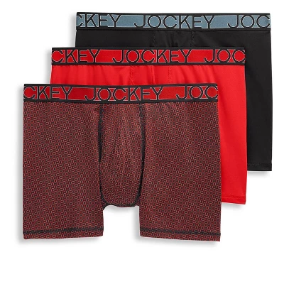 Jockey Men's Active Microfiber 5" Boxer Brief - 3 Pack 5 Jockey Men's Active Microfiber 5" Boxer Brief - 3 Pack - Image 3