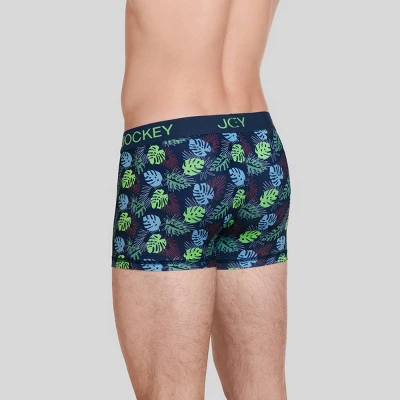 Jockey Generation™ Men's Microfiber Trunks 3pk - Navy Blue/Green 4 Jockey Generation™ Men's Microfiber Trunks 3pk - Navy Blue/Green - Image 2