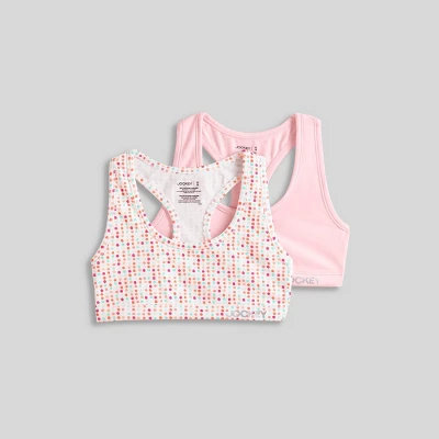 Jockey Generation™ Girls' 2pk Dotted Bralette - White/Pink 5 Jockey Generation™ Girls' 2pk Dotted Bralette - White/Pink - Image 3