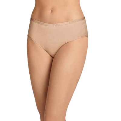 Jockey Women's Organic Cotton Stretch Logo Hipster - 6 Pack 3 Jockey Women's Organic Cotton Stretch Logo Hipster - 6 Pack