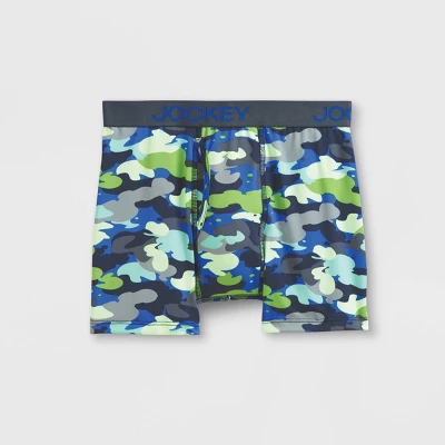 Jockey Generation™ Boys' 3pk Microfiber Boxer Briefs - Blue/Gray/Green 3 Jockey Generation™ Boys' 3pk Microfiber Boxer Briefs - Blue/Gray/Green