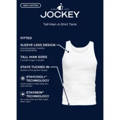 Jockey Men's 100% Cotton Tall Man A-Shirt Tank - 3 Pack 7 Jockey Men's 100% Cotton Tall Man A-Shirt Tank - 3 Pack -Jockey Store GUEST 7e5c15a0 1a4c 4c0e 8fa2 e42d4e0743ec