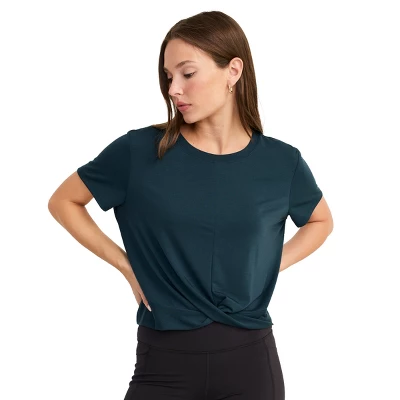 Jockey Women's EVERACTIVE Twist-Front Tee 8 Jockey Women's EVERACTIVE Twist-Front Tee - Image 6