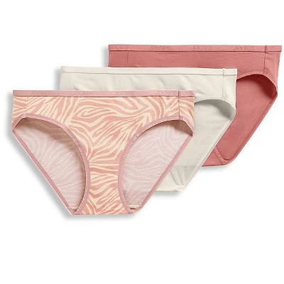 Jockey Women's Organic Cotton Stretch Logo Bikini - 3 Pack 7 Jockey Women's Organic Cotton Stretch Logo Bikini - 3 Pack - Image 5