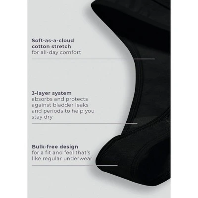 Jockey Women's Worry Free Cotton Stretch Light Absorbency Thong 6 Jockey Women's Worry Free Cotton Stretch Light Absorbency Thong - Image 4