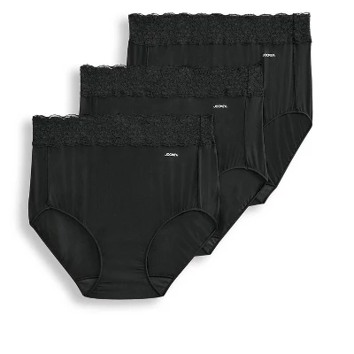 Jockey Womens No Panty Line Promise Tactel Lace Full Rise Brief - 3 Pack 6 Jockey Womens No Panty Line Promise Tactel Lace Full Rise Brief - 3 Pack - Image 4