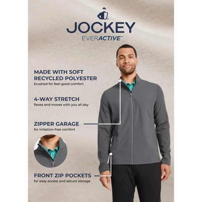 Jockey Men's EVERACTIVE Mixed Media Jacket 4 Jockey Men's EVERACTIVE Mixed Media Jacket - Image 2