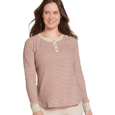 Jockey Women's Long Sleeve Waffle Henley 7 Jockey Women's Long Sleeve Waffle Henley - Image 5