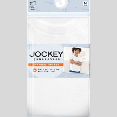 Jockey Generation™ Boys' 3pk Cotton Crew Undershirt 2 Jockey Generation™ Boys' 3pk Cotton Crew Undershirt