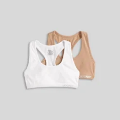 Jockey Generation™ Girls' 2pk Cotton Bralette - White/Beige -Jockey Store GUEST 9c62c33d 2d43 4a2c ae04 f9ccfed1832d