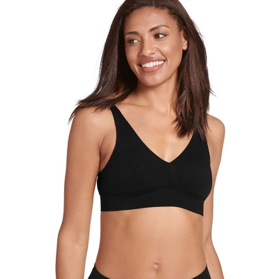 Jockey Women's EcoSeamfree Rib Molded Cup Plunge Bralette 4 Jockey Women's EcoSeamfree Rib Molded Cup Plunge Bralette - Image 2