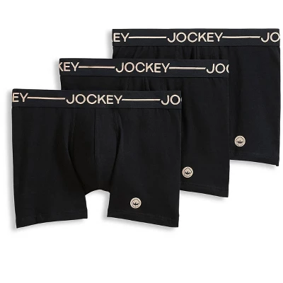 Jockey Men's Organic Cotton Stretch 4" Trunk - 3 Pack 7 Jockey Men's Organic Cotton Stretch 4" Trunk - 3 Pack - Image 5