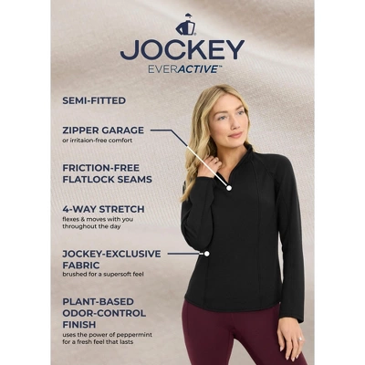 Jockey Women's EVERACTIVE Scuba 1/4 Zip 4 Jockey Women's EVERACTIVE Scuba 1/4 Zip - Image 2