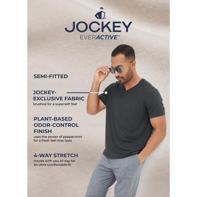 Jockey Men's EVERACTIVE V-Neck Tee 4 Jockey Men's EVERACTIVE V-Neck Tee - Image 2