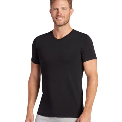 Jockey Men's Slim Fit Cotton Stretch V-Neck T-Shirt - 2 Pack 6 Jockey Men's Slim Fit Cotton Stretch V-Neck T-Shirt - 2 Pack - Image 4