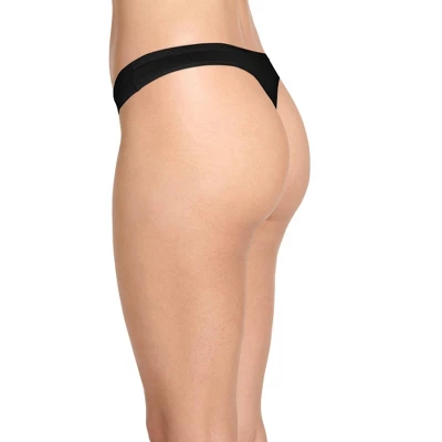 Jockey Women's Organic Cotton Stretch Logo Thong - 6 Pack 4 Jockey Women's Organic Cotton Stretch Logo Thong - 6 Pack - Image 2