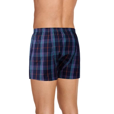 Jockey Men's Cotton Blend Woven Check 5" Boxer 3 Jockey Men's Cotton Blend Woven Check 5" Boxer
