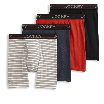 Jockey Men's Lightweight Cotton Blend 7" Long Leg Boxer Brief - 5 Jockey Men's Lightweight Cotton Blend 7" Long Leg Boxer Brief - - Image 3