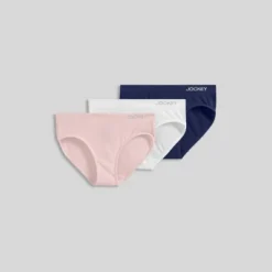Jockey Generation™ Girls' 3pk Seamfree Bikini - White/Navy Blue/Pink 7 Jockey Generation™ Girls' 3pk Seamfree Bikini - White/Navy Blue/Pink -Jockey Store GUEST d008f013 42d9 44ce 901e 06f250c6999a