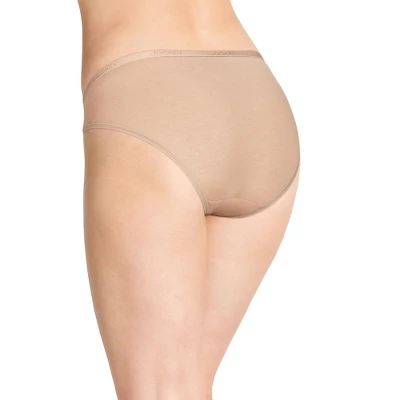 Jockey Women's Organic Cotton Stretch Logo Bikini - 6 Pack 4 Jockey Women's Organic Cotton Stretch Logo Bikini - 6 Pack - Image 2