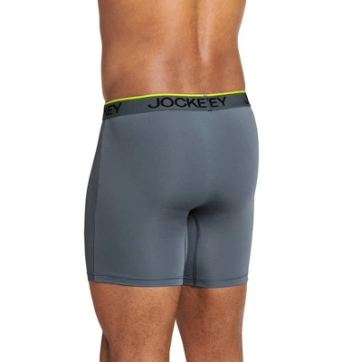 Jockey Men's Chafe Proof Pouch Microfiber 6" Boxer Brief 3 Jockey Men's Chafe Proof Pouch Microfiber 6" Boxer Brief