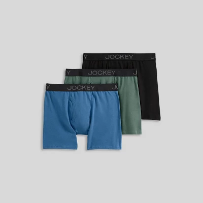 Jockey Generation™ Boys' 3pk Stretch Boxer Briefs - Blue/Gray/Black 2 Jockey Generation™ Boys' 3pk Stretch Boxer Briefs - Blue/Gray/Black