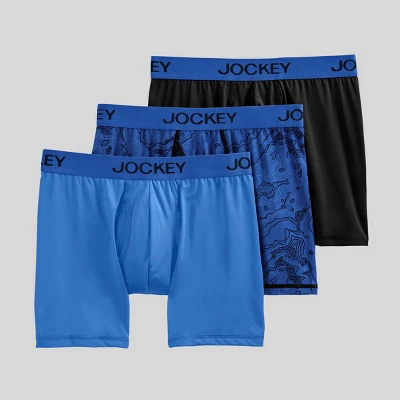 Jockey Generation™ Men's Micro Stretch 3pk Boxer Briefs - Blue 7 Jockey Generation™ Men's Micro Stretch 3pk Boxer Briefs - Blue - Image 5